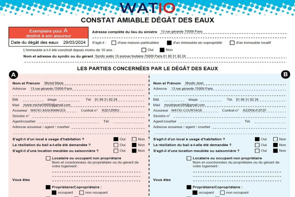 Constat Amiable En Cas De D G T Des Eaux Explications Watio