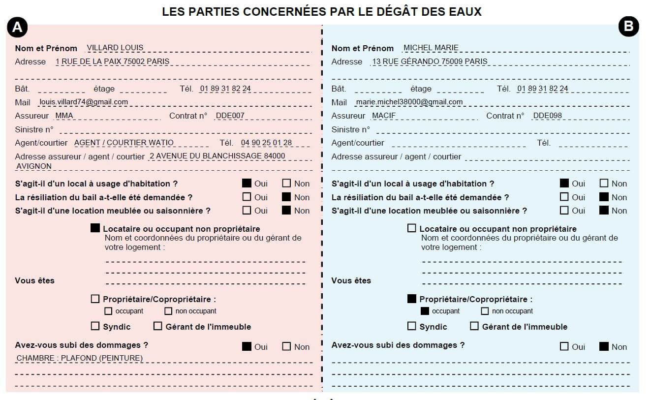 FAQ_Comment remplir les informations sur les parties concernées par le dégât des eaux_WATIO